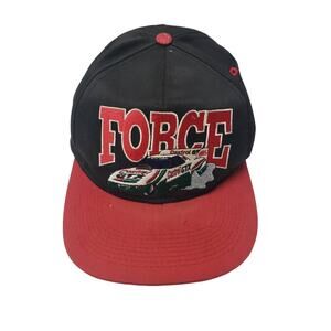 Vintage 90's Logo 7 Castrol GTX Racing John Force Snapback Strap NASCAR Hat